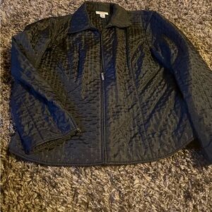 Talbots Women's Black Quilted Jacket